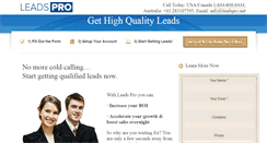 Desktop Screenshot of leadspro.net